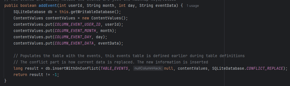 Original Data Display